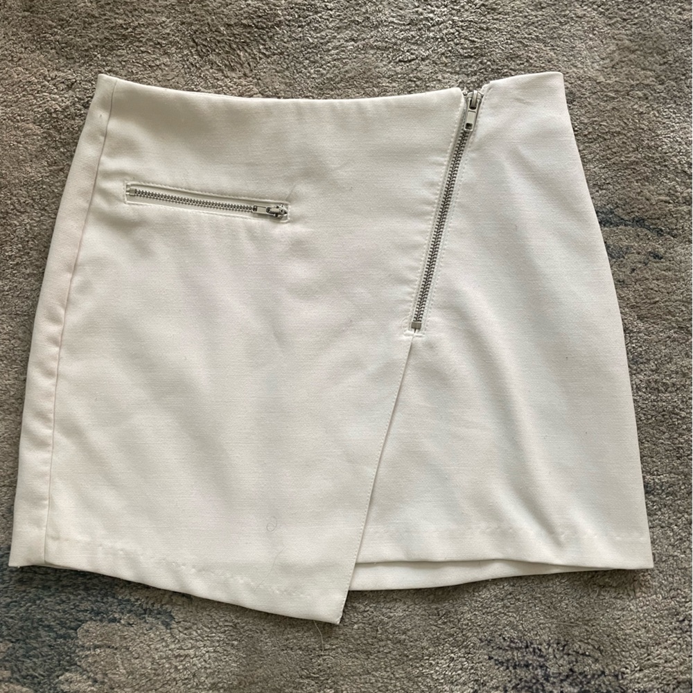 Zipper miniskirt